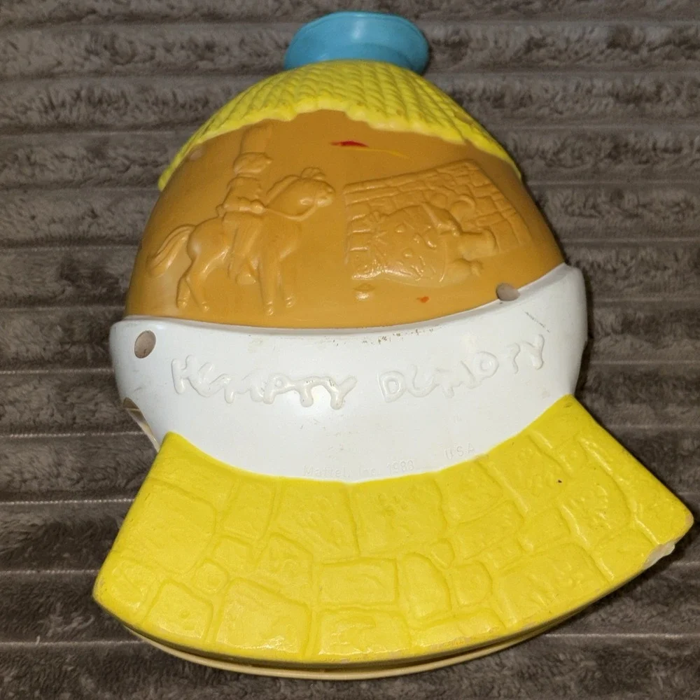 Vintage Humpty Dumpty Baby Nursery 1983 Musical Crib Rail Rocker Action Toy